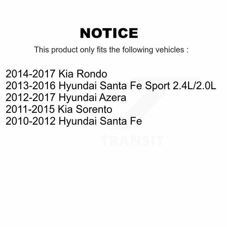 Ameribrakes Front Ceramic Disc Brake Pads For Kia Sorento Hyundai Santa Fe Sport Azera Rondo NWF-PRC1687